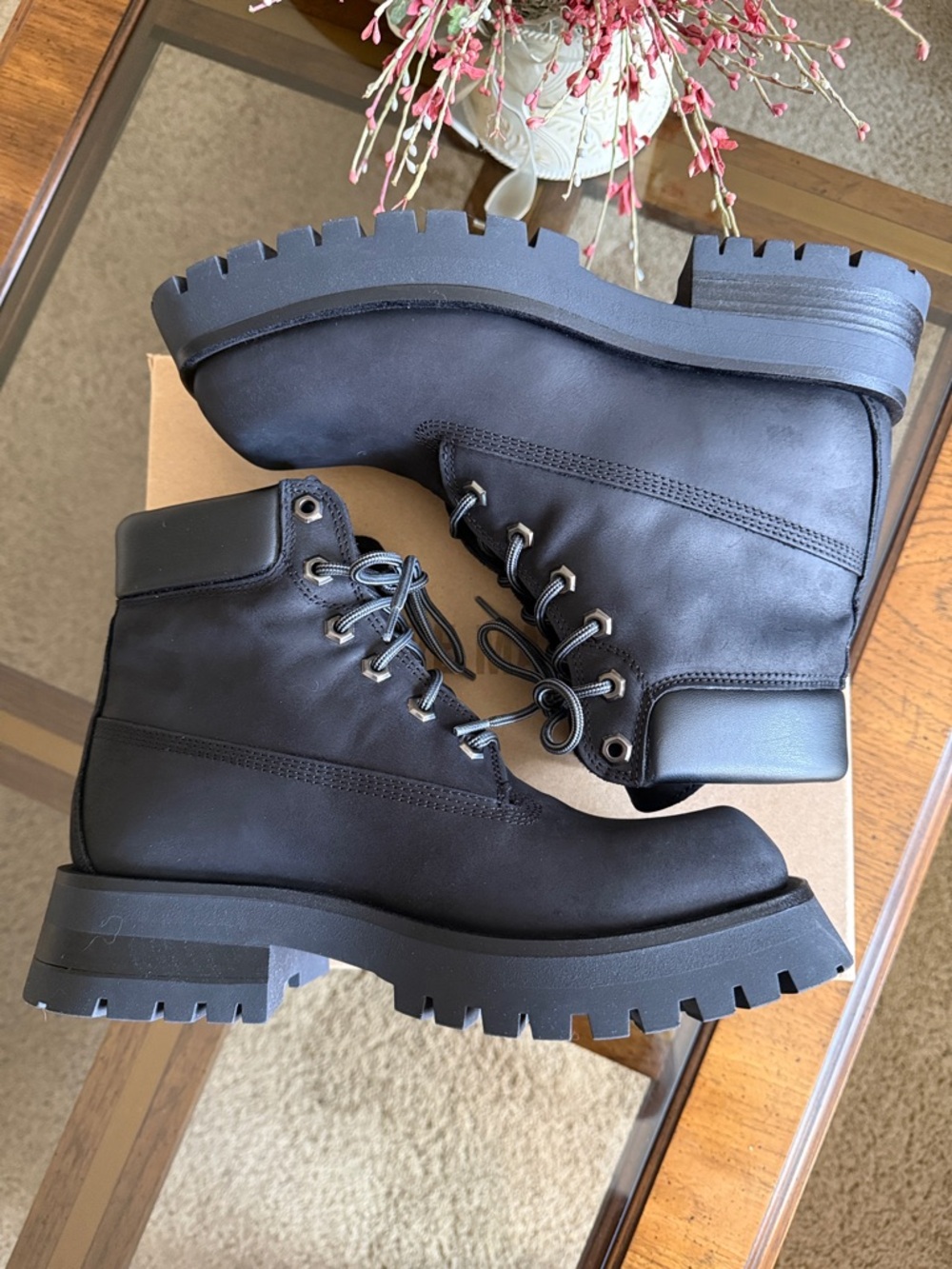 Steve Madden STOMPER Women’s Black Leather Platform Urban Boot Size EUR41 - Picture 12 of 17